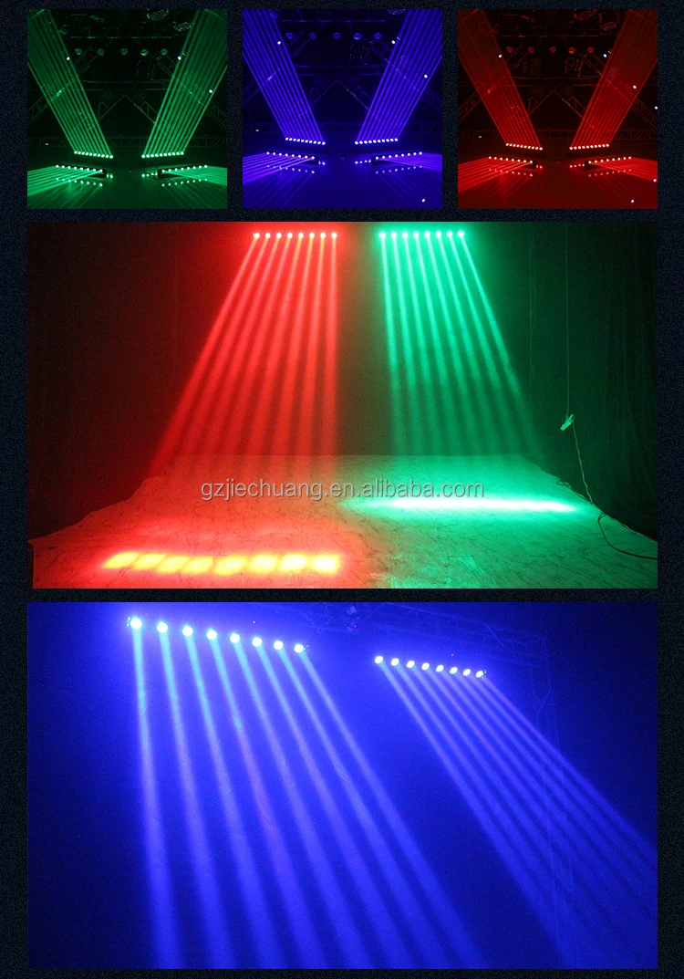 Best Seller Led Bar Club Lights 8 Eyes Rgbw Beam Moving Head Dmx Stage Lighting 8x10w Dj Disco 2655