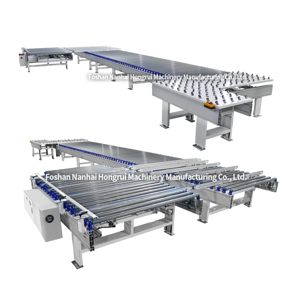 Hongrui Mechanical Edge Banding Machine Co Rotating Line Conveyor Wood Door Production Line