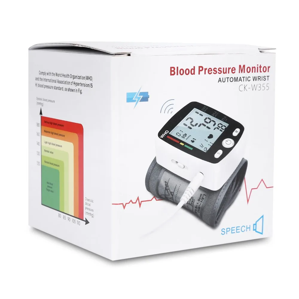 Ce Approved Changkun Ckw355 Digital Wrist Electronic Sphygmomanometer