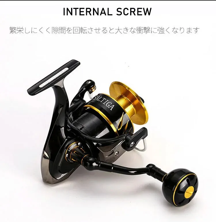 MADMOUSE Saltiga SW4000XG SW6000HG SW10000HG Fishing Reel Saltwater 11+1  Bearings Spinning Jigging Reel 35kg DragPower| Alibaba.com