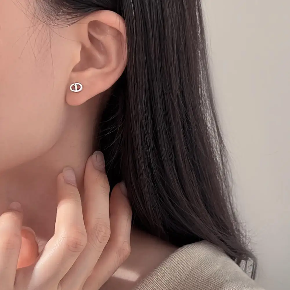 KAKODIY New Pig Nose Stud Earrings Fashion £925 Simple Stud Earrings Accessories Earrings detail 5