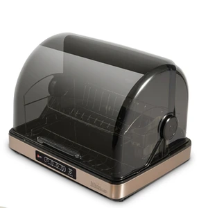 Electric UV Lamp Dish Drainer Drying Rack Hot Wind Kitchen Cabinet Tableware Storage Box Disinfection Sterilizing Box Household