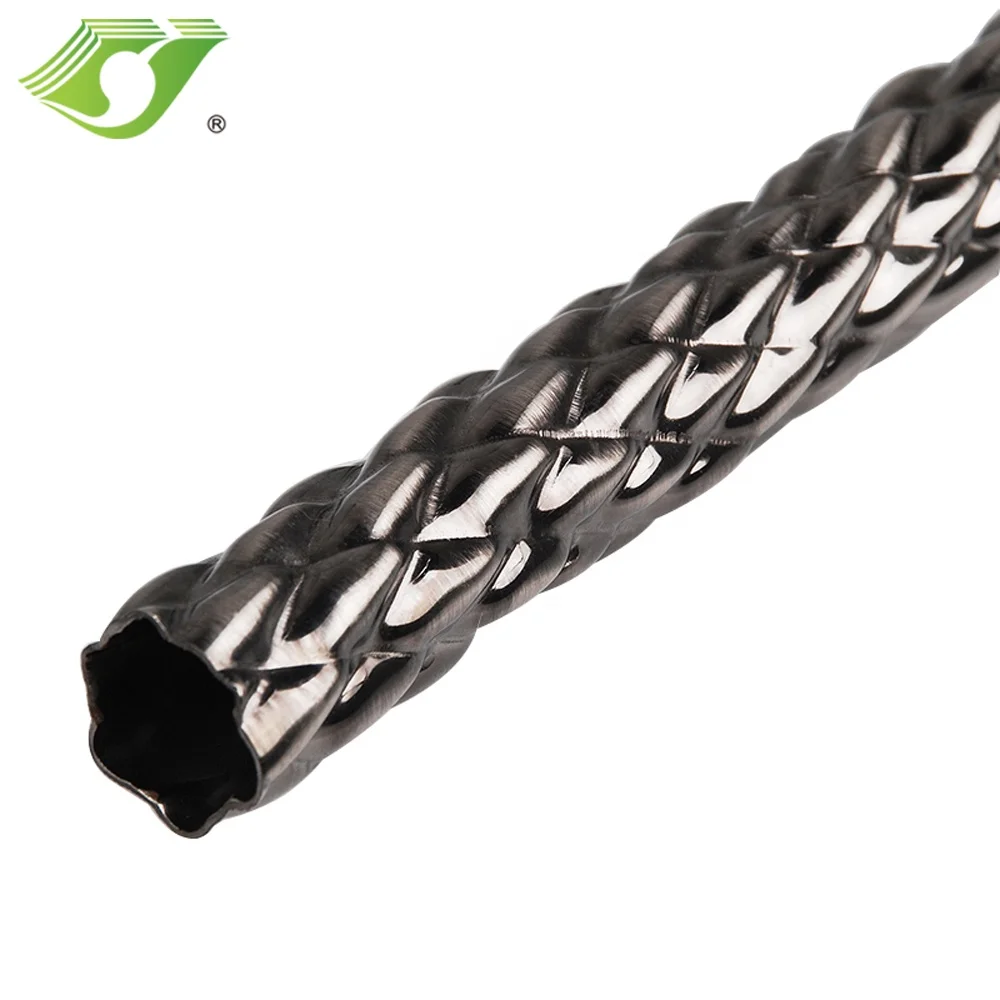 JNS Drapery Window Curtain Rod Pipe Wrought Iron Russia Design Curtain Poles Window Shade Curtain Accessory Twisted Iron Support