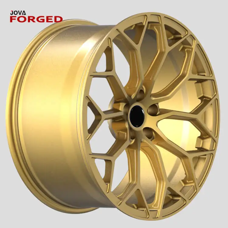20 Inch Staggered Concave Wheels - Luxury Sport Y Gold Spoke Rims
