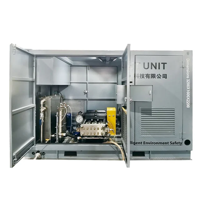 Aqua blasting pump unit PW-203-ED Electric motor washing equipment 2800bar