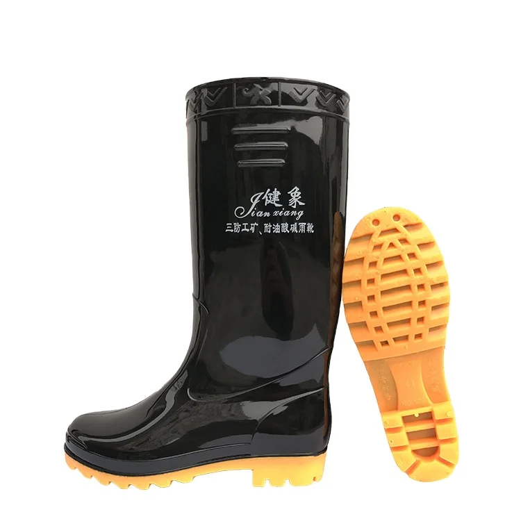Fashion Kneehighrainboots No Slip Garden Gumboots Mens Rain Shoes