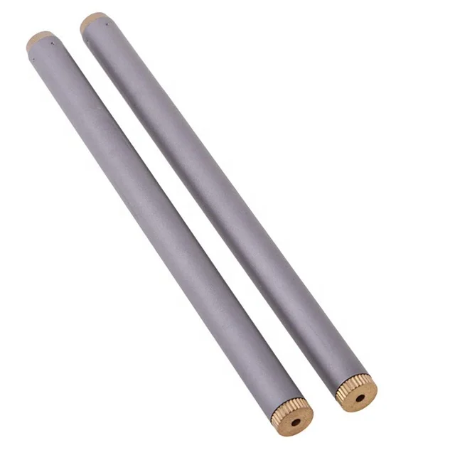 Reusable Foldable Personalized Chopsticks With Wood Tip Round Titanium Folding Collapsible Chopsticks