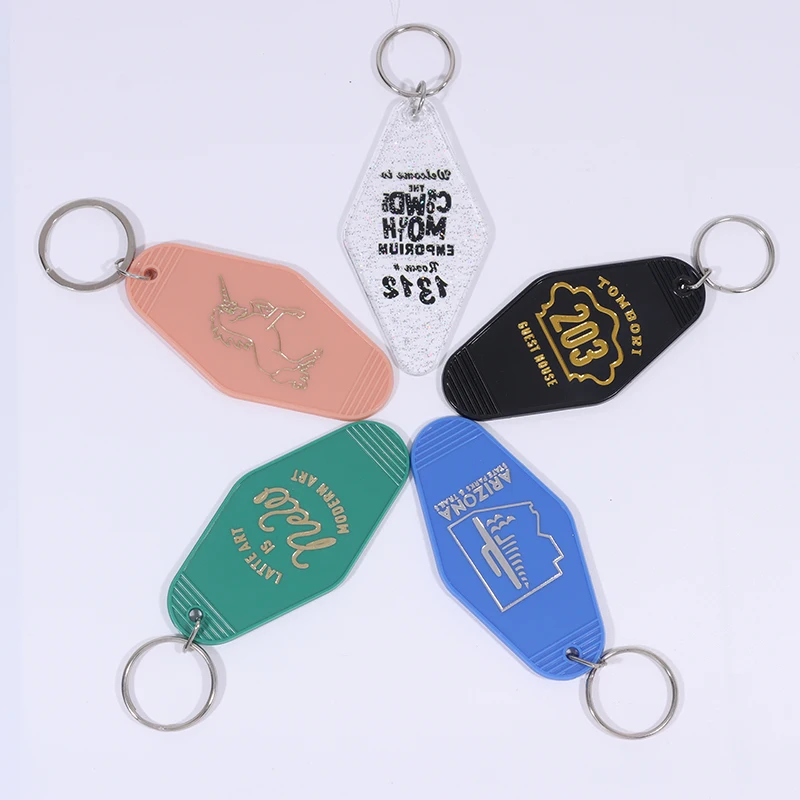 High Quality Retro Motel Keychain Custom Fashional Motel Key Tag
