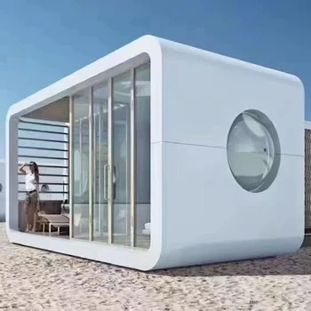20 40ft Modular prefab tiny homes container office portable apple house pod movable apple cabin