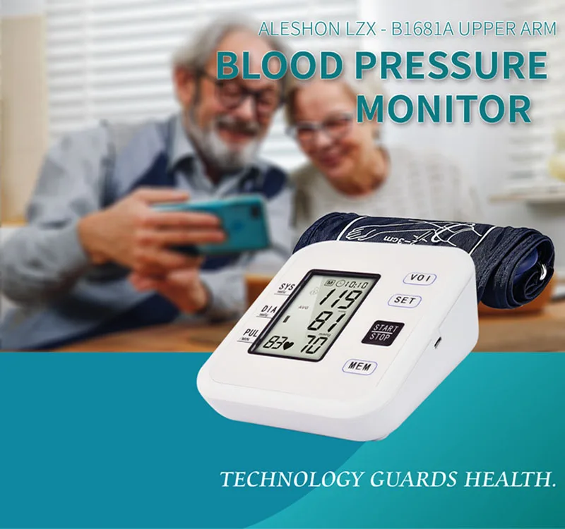 Aleshon Live Voice Volume Control Smart Automatic Blood Pressure