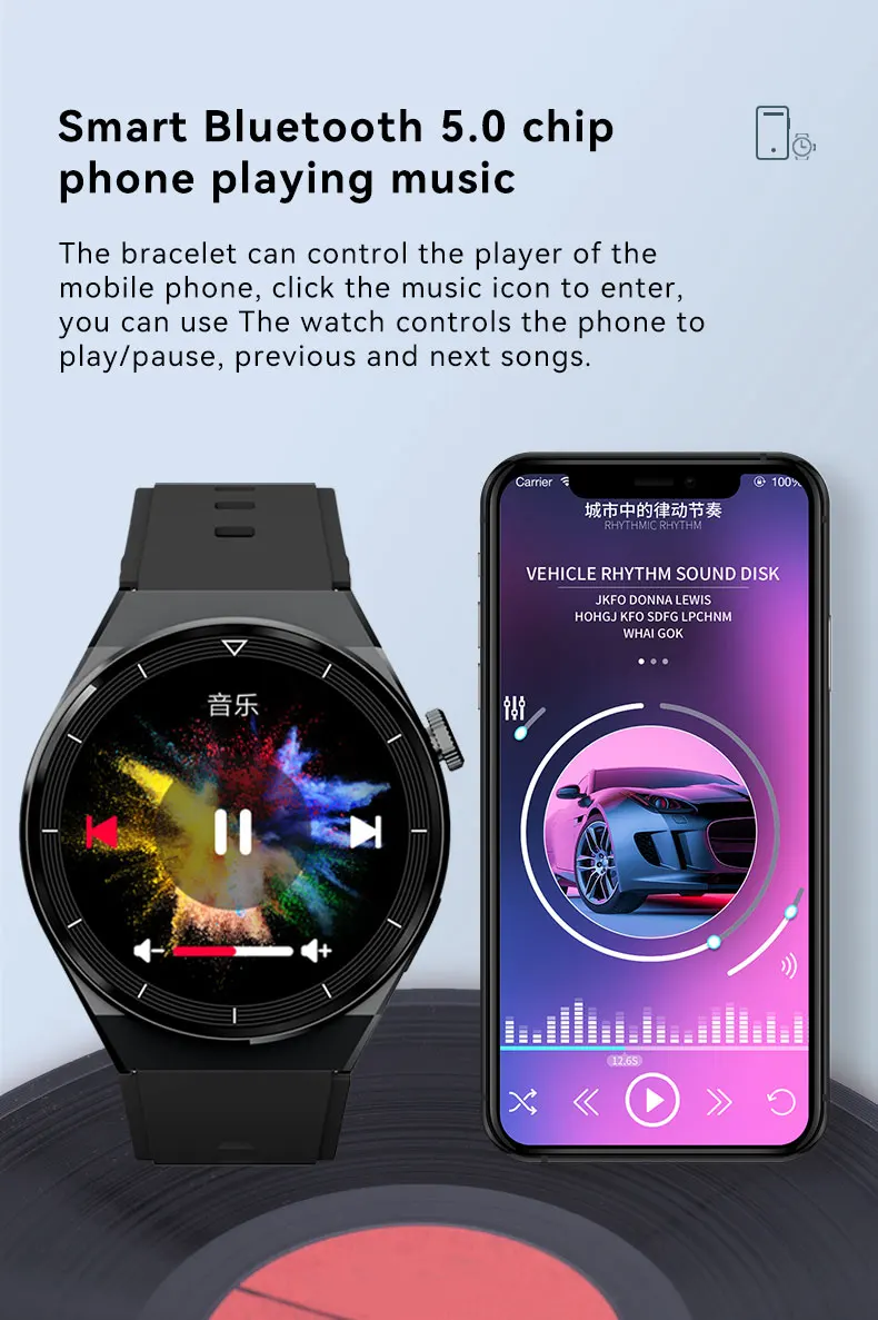 GT3 Max Smart Watch - Touchscreen Fitness Tracker