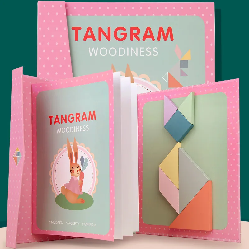 Cl614 Magnetic Tangram Jigsaw Puzzle For Kids Educational Kids Toy ...