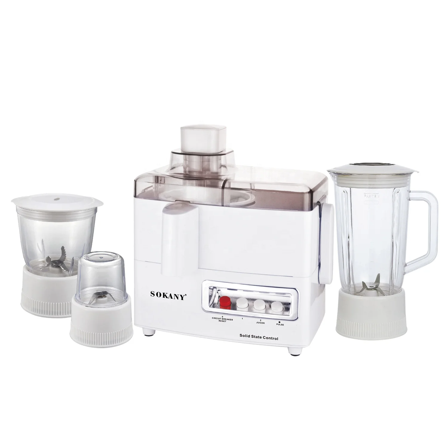 Sokany 4In 1 Slow Juicers Extractor Machine 800w Strong Motor Blenders and Juicers Machine Orange Juicers
