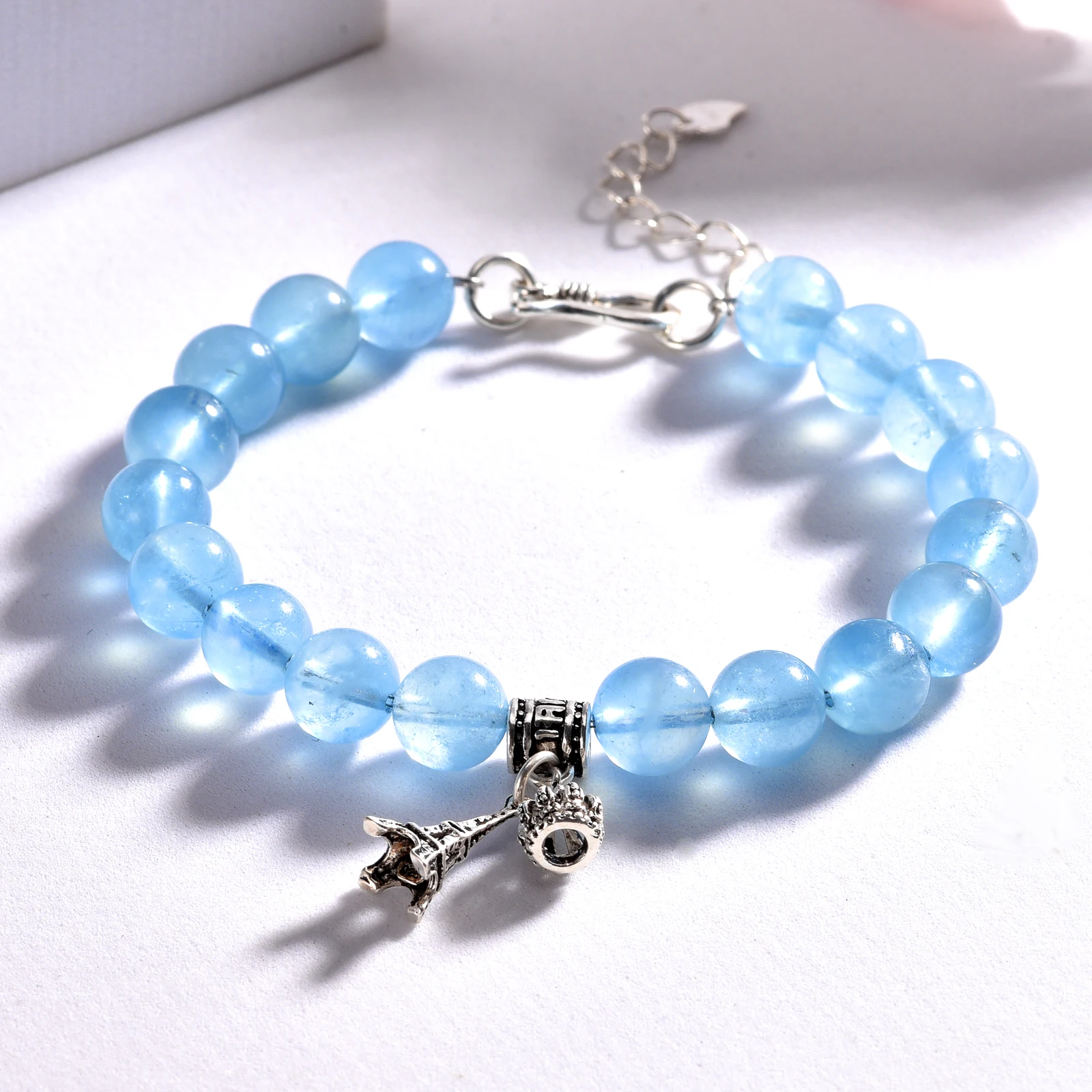 Handmade Natural Aquamarine With 925 