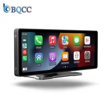 BQCC 10.26" IPS HD Portable Monitor Wireless Carplay Screen Wireless Android auto Car Display Universal Multimedia car Stereo
