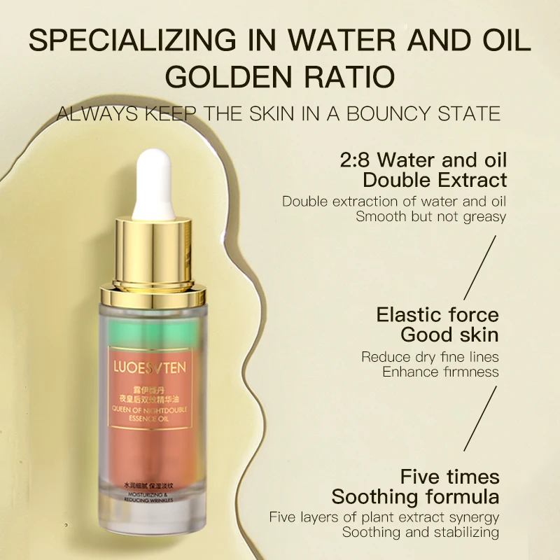 Private Label Anti Wrinkle and Whitening Dual Effect Essential Oil Face Lift Serum Whitening Face Serum for Face Care