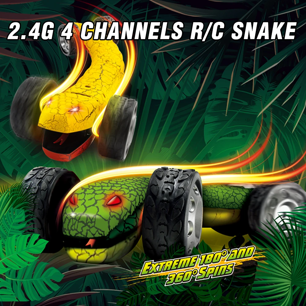 Source 2.4G Full Function Remote Control Snake Toy Simulation Toy with Serpentor LED Extreme 360 Degree and Degree Spin on m.alibaba.com