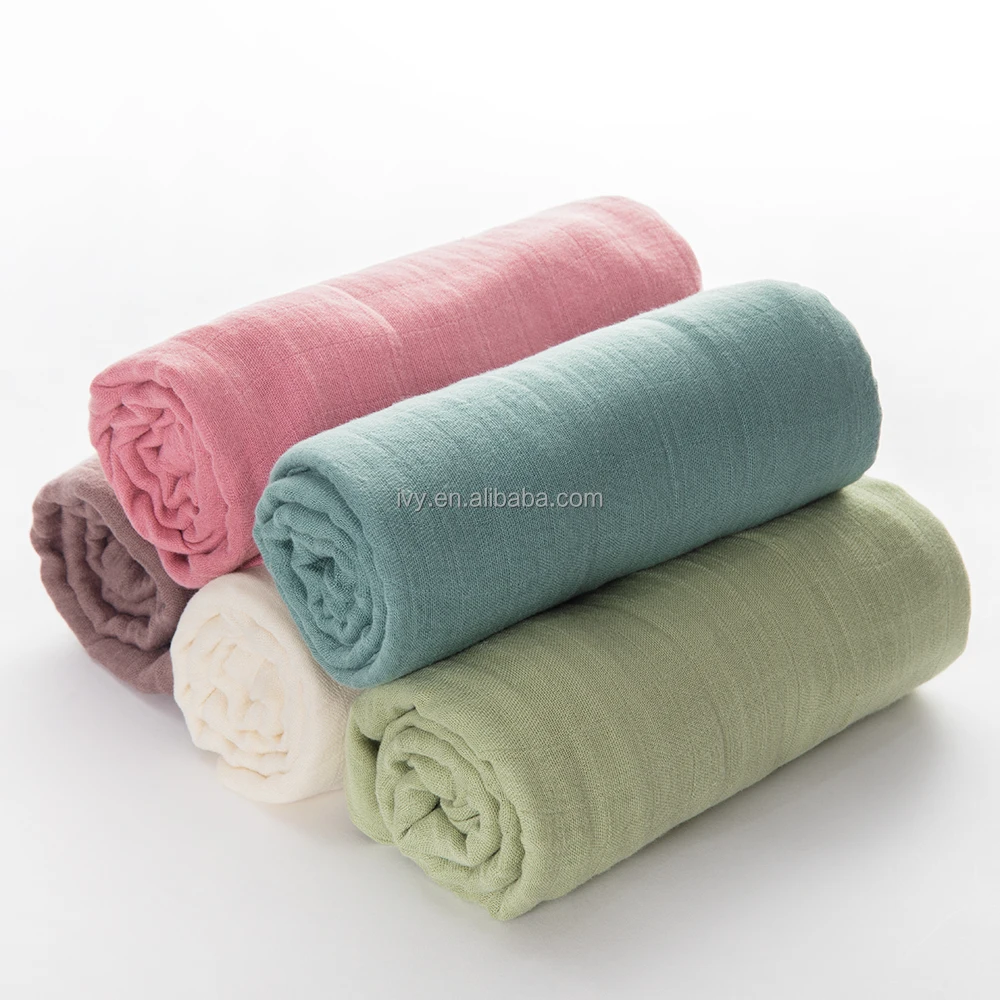 Wholesale Soft Muslin Newborn Swaddle Wrap Receiving Blanket Baby Muslin Swaddle Blanket details