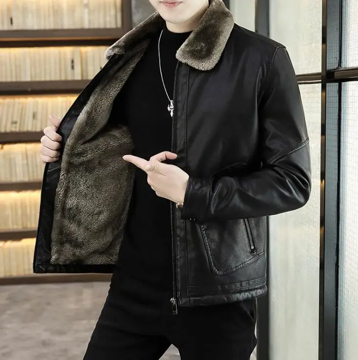 velvet leather jacket