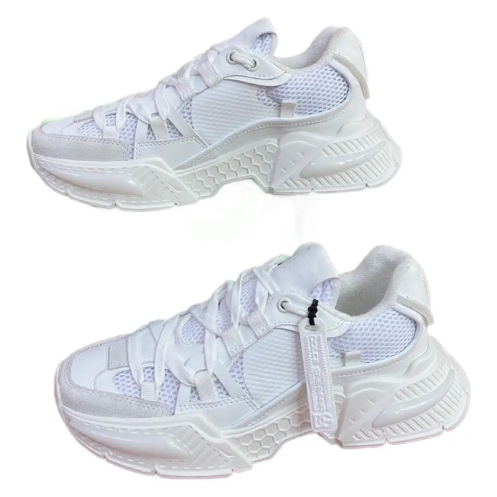 Luxury Brand's Spring Summer Collection High Quality Genuine Cowhide Leather Casual Shoes for Men Women Chunky Fashion Trend