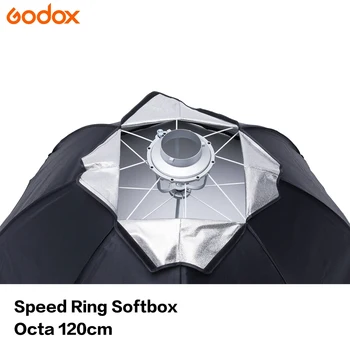 Godox Softbox 120cm Speed Ring Octagonal Softbox Double Soft Cloth with Bowens for Portrait Studio Blitz Speedlite Softbox detail image