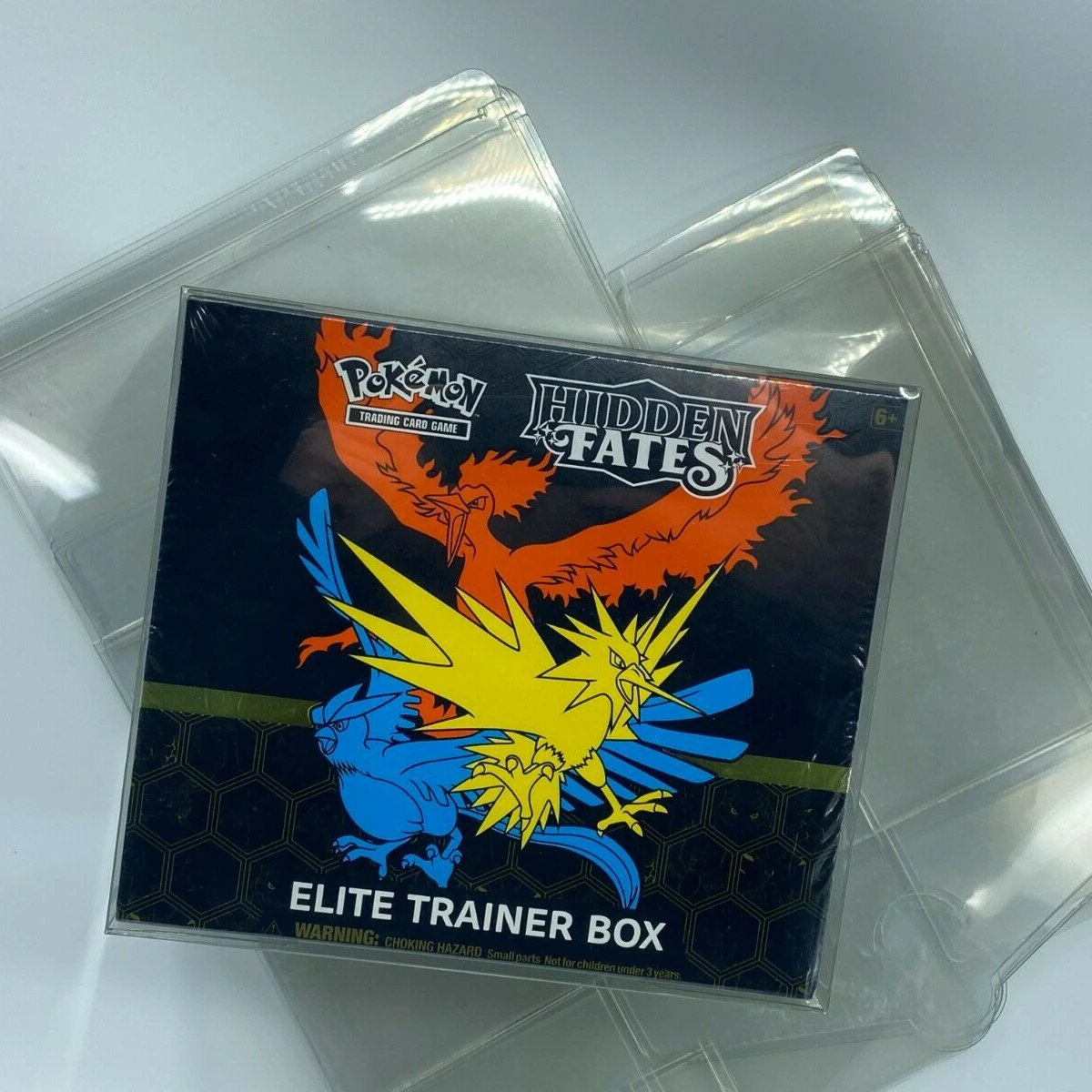 PVC Pokemon Elite Trainer Box ETB Plastic Protector Case Protective Box X5 