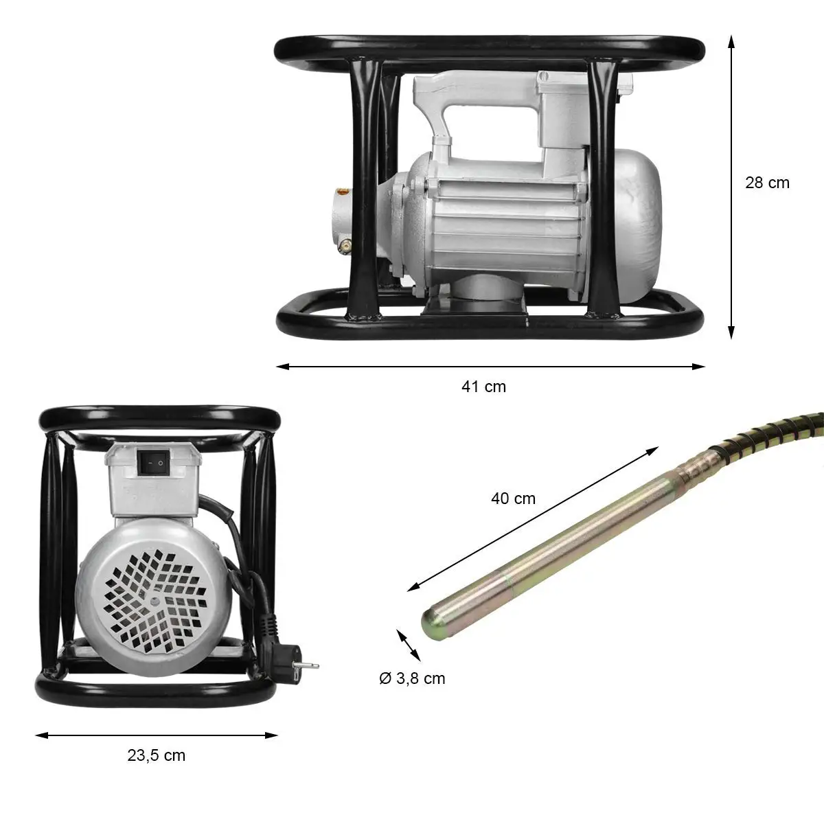 Powerful Options 240v Concrete Vibrator,Air Vibrator For Concrete,And