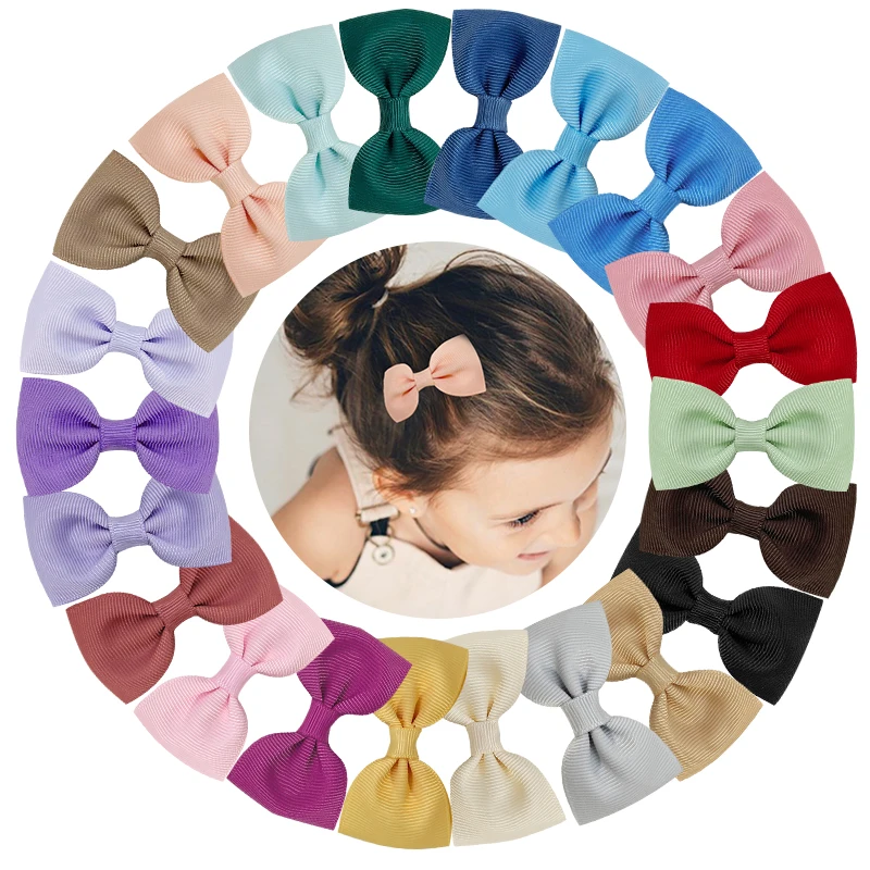 Wholesale Custom Hair Accessories Toddler Girls Snap Bow Clips Baby Hair Snap Clips Custom