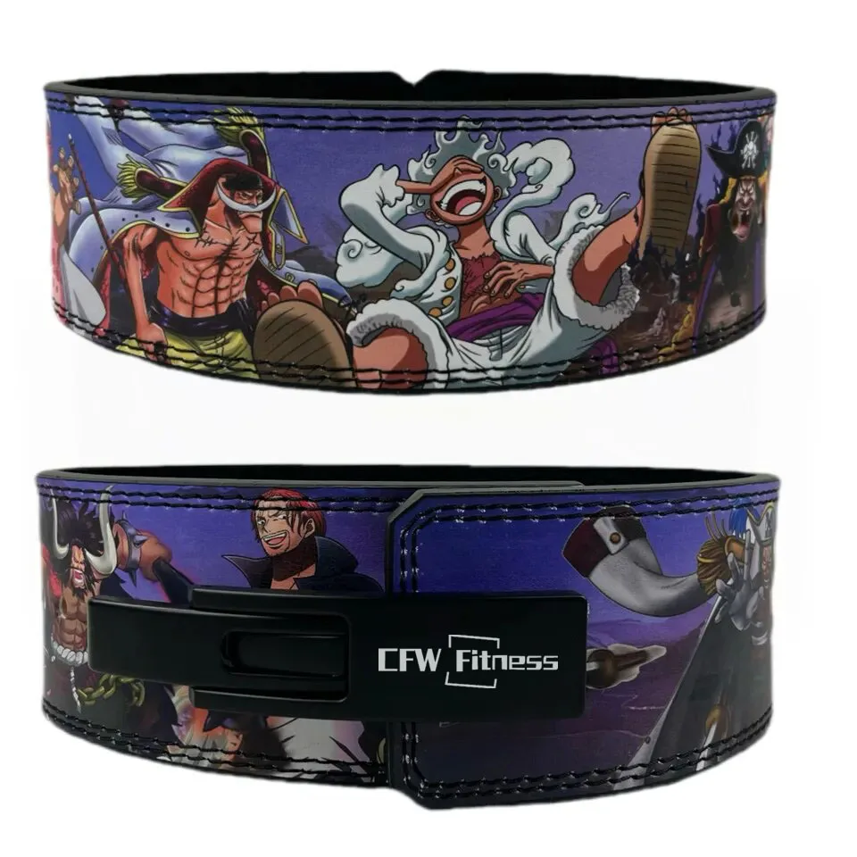 2023 New Arrivals Custom 10mm 13mm Leather Anime Belt Gym Weightlifting Belt Leather Cow Leather