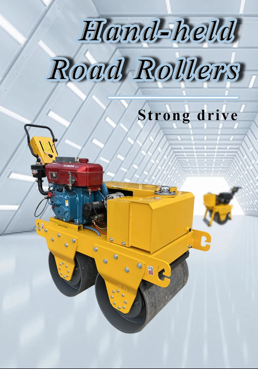 Mini Road Roller Compactor Factory Single Drum Hand Compactor Road ...