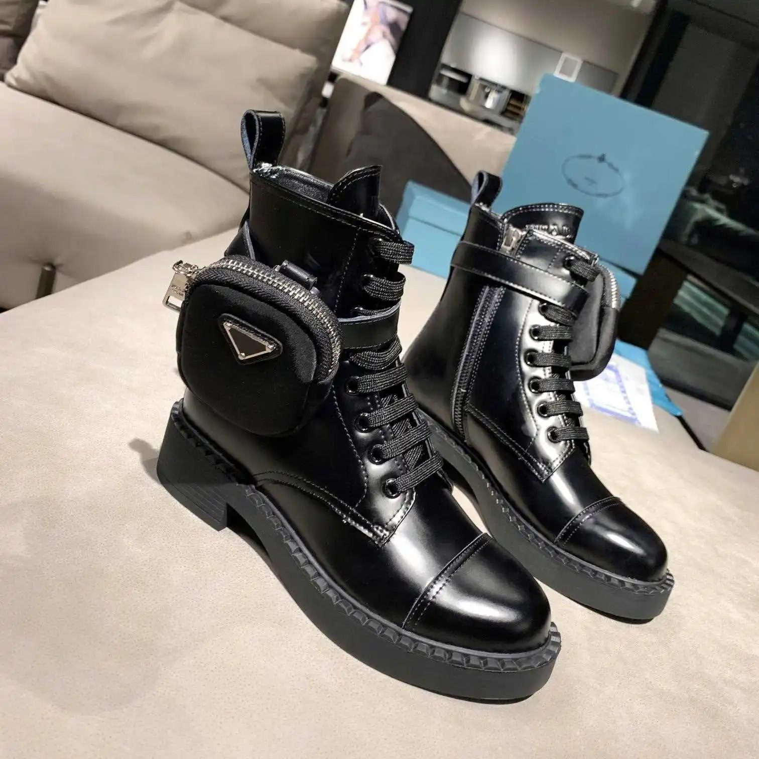 women's luxury combat boots