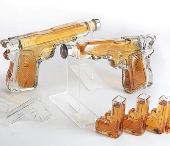 Tequila Vino Claro Botella De Vidrio En Forma De Pistola - Buy Botellas ...