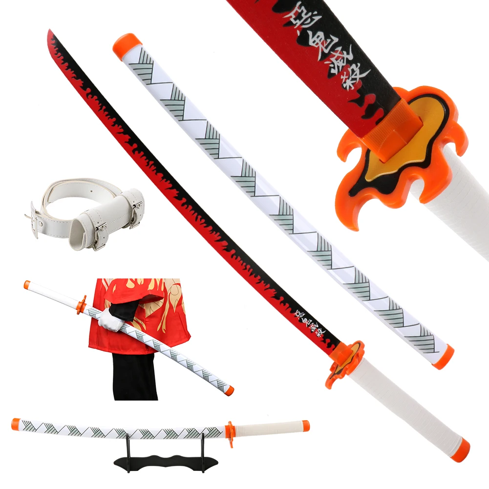 Katana espada Demon Slayer espada Kamado Tanjirou espada de madera para Cosplay