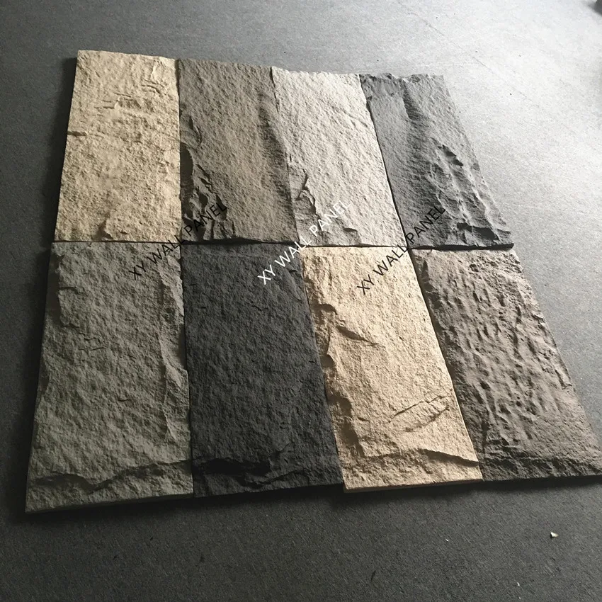 Pu Faux Stone Type And Tile Stone Cheapest Exterior Wall Cladding