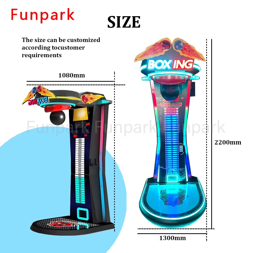 Funpark New Arrival Automatic Sport Punch Boxing Kickboxer Game Machine Coin Operated Arcade for Amusement Park & Shopping Mall manufacture
