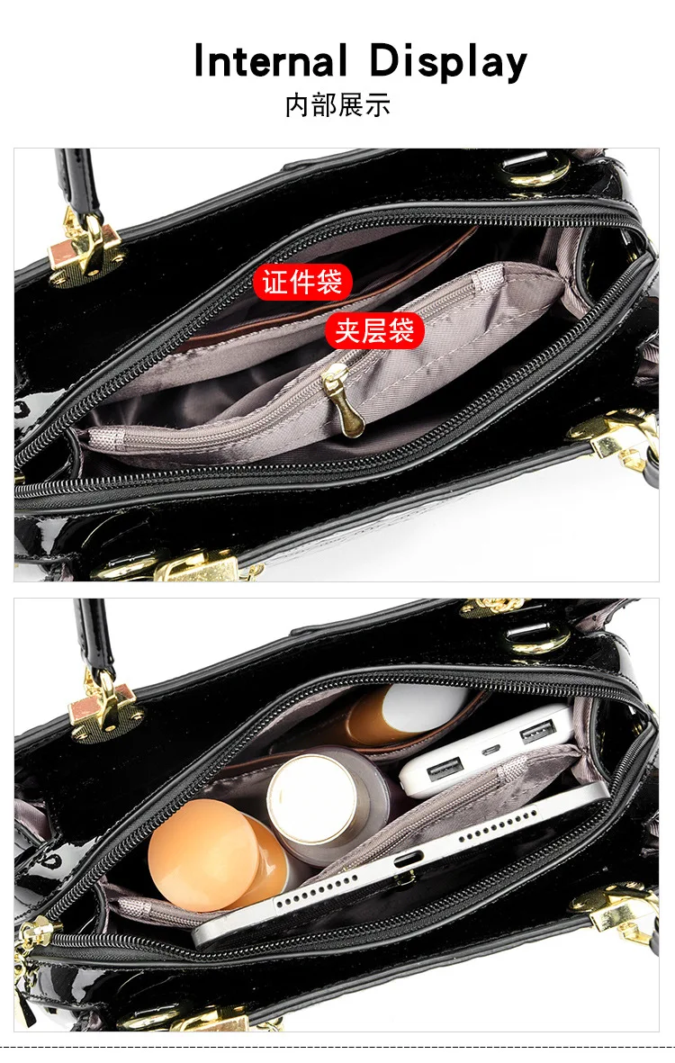 Large Capacity Shoulder Bag Handbag Grain Fashion Bags for Ladies Girls Bucket Type Luxury Handbags for Women