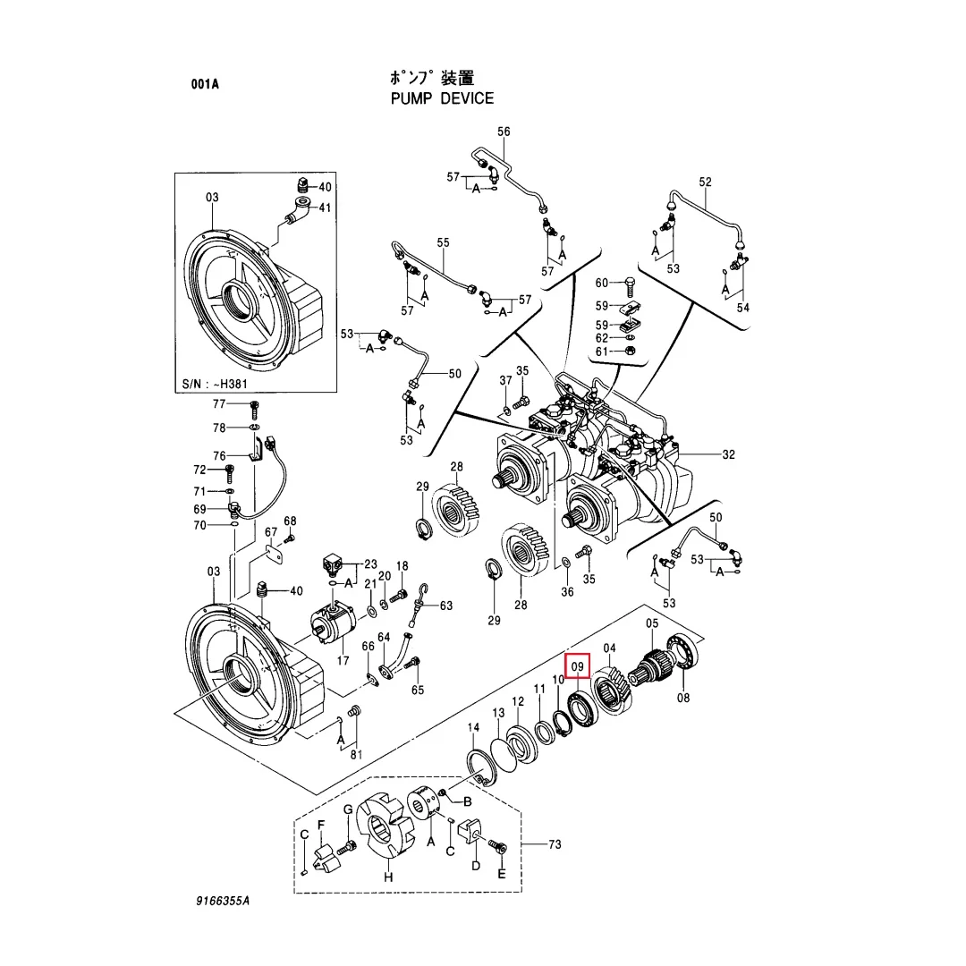 Original in Stock Excavator Ball Bearing 4720025 for Hitachi ZX330