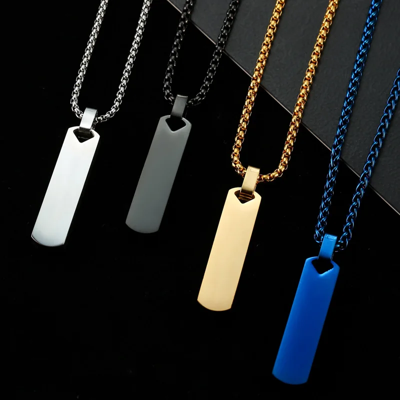 Blank Stamp Engraved Pendant