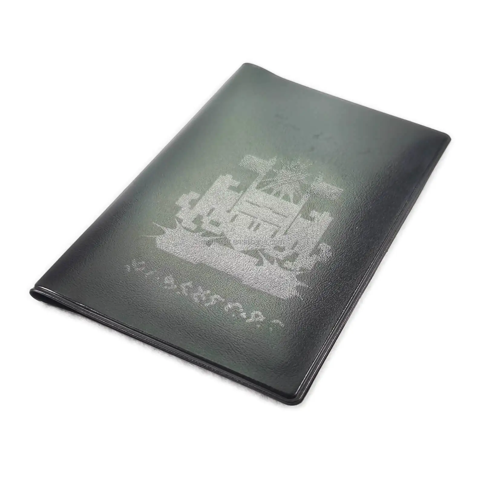 Custom Folding Durable Pvc Document Holders Bifold Waterproof Travel