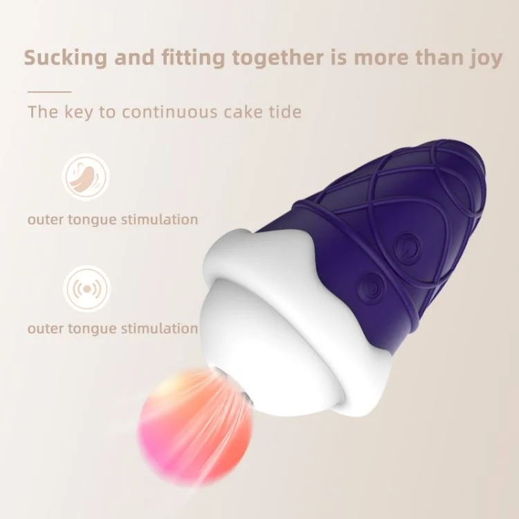 Silicone Clitoral Sweet Sucking Vibrator Ice Cream Tone Vibrator Female Stimulation Sex Toy