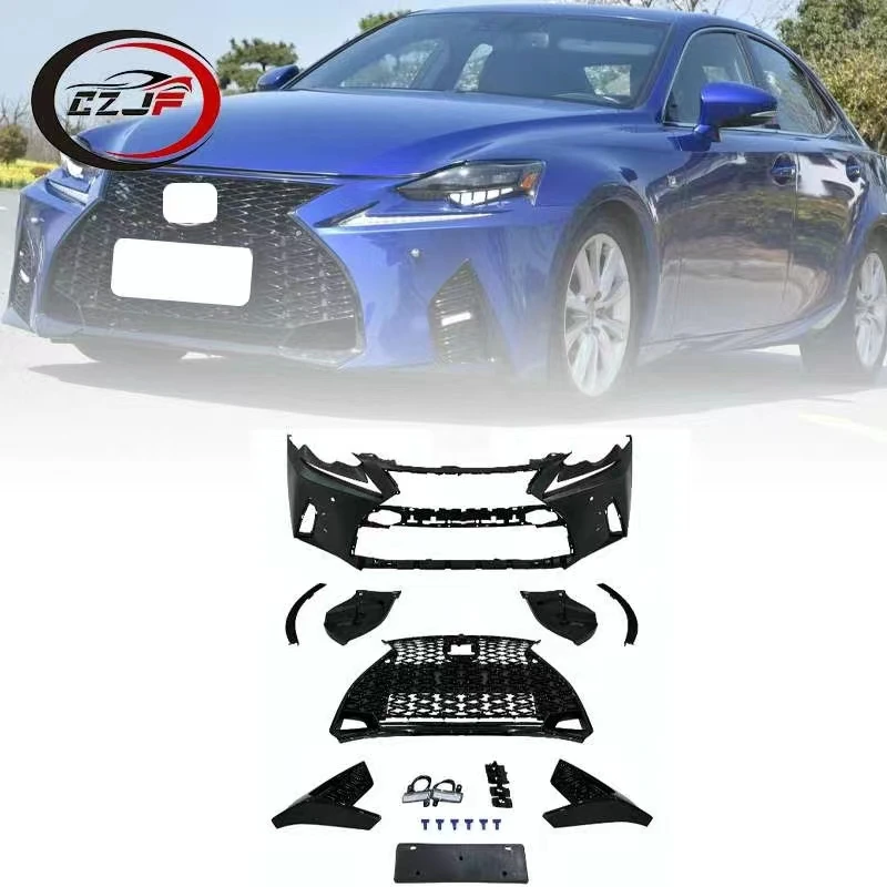 CZJF Body Kit for Lexus IS250 ISF 2013 2014 2015 2016 Upgrade 2021 Bodykit With Front Bumper Grille Led Daylight Fog Lamp Cover