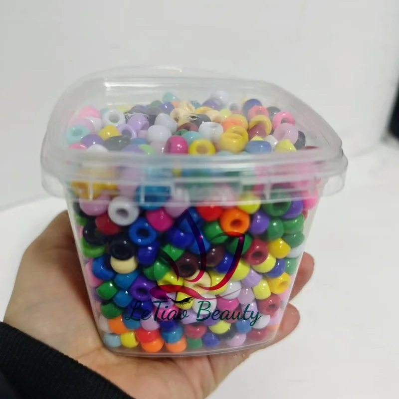 Opaque Multi Color 6.5x4mm Mini Pony Beads 1,000pc For School Church Crafts Jewelry Made In USA - UK