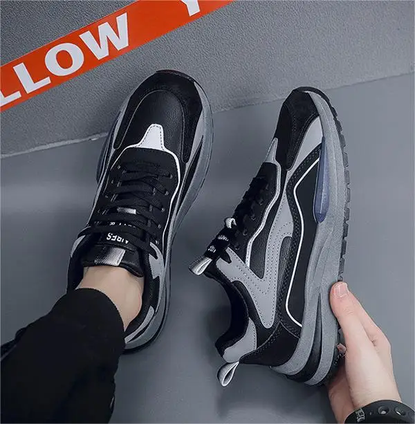 Men's Shoes Summer 2024 Breathable fashion PU leather casual sneakers