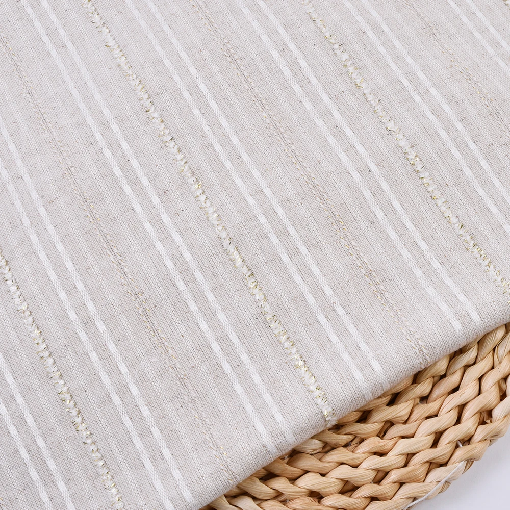 product eco friendly woven fabrics with plain style yarn dyed linen polyester fabric for clothing-5