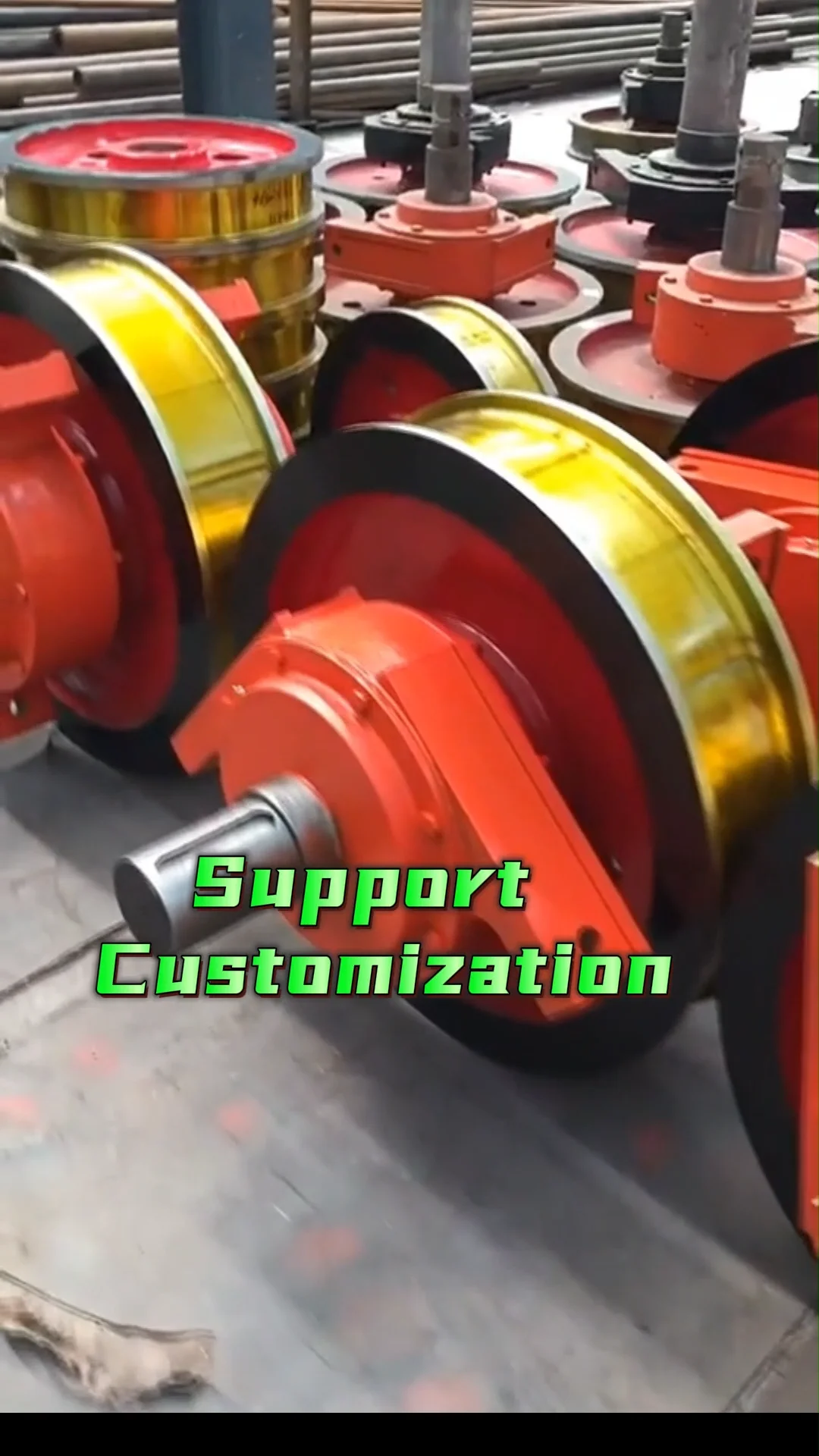 Electric Crane Wheel Industrial 40 Ton 30 Ton Wheel Crane Bridge Crane Drive Rail Gantry Wheels