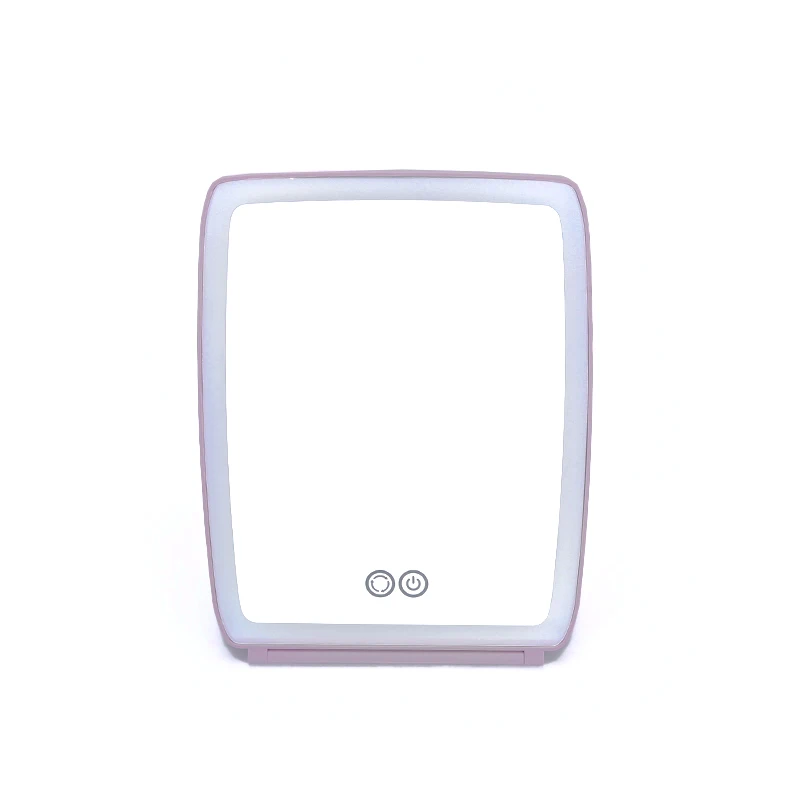 2022 new led lighted vanity mirror square makeup mirror rechargeable color switch change square ipad mirror