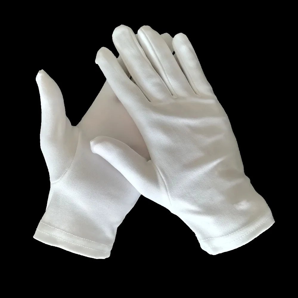 plain white gloves