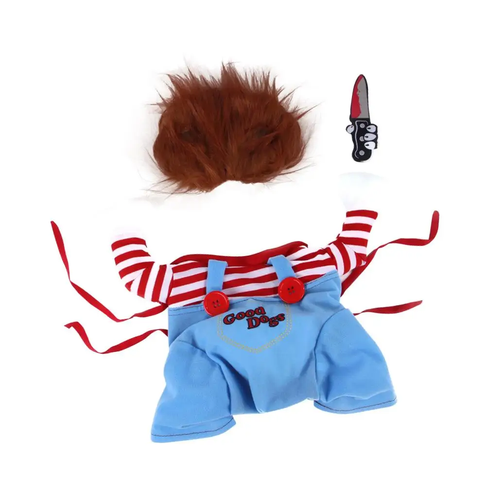 Disfraz Divertido De Perro Chucky,Disfraz De Mascota Chucky Deadly Doll Con  Cuchillo - Buy Gracioso Perro Ropa,Chucky Ropa De Perro,Halloween Ropa De  Perro Product on 