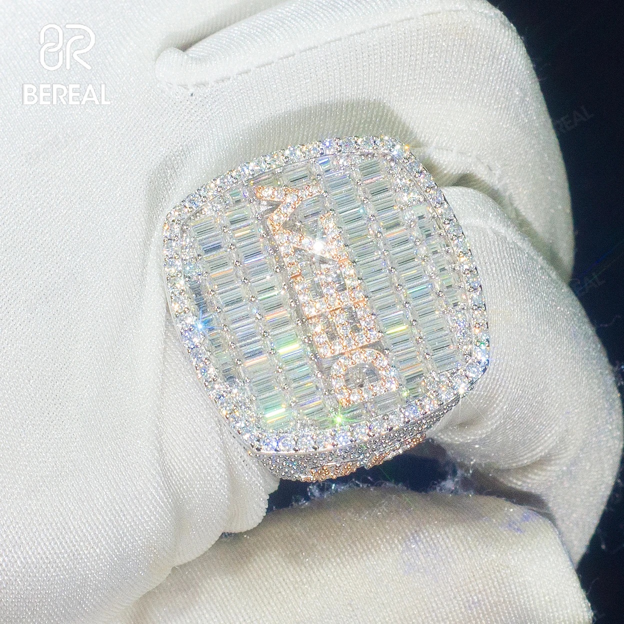 Shop Our Factory Custom VVS Moissanite Ring - Pass Diamond Test