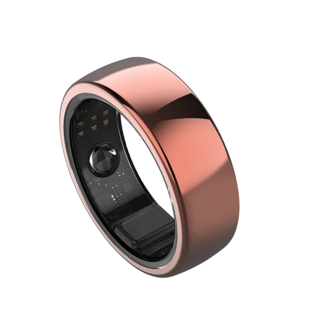 Titanium Smart Health Ring With Blood Oxygen Heart HRV Tracking  Wearable Devices Electronic Ring For Men Couples